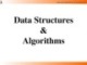 Lecture Data Structures  &  Algorithms: Chapter 3